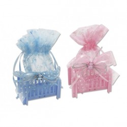 Bolsa de organza con cuna 322283