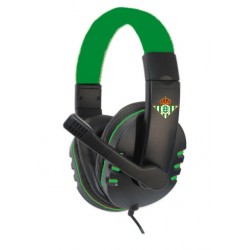 Auriculares Gaming Real Betis – Con Micrófono, Sonido Envolvente y Estilo Verdiblanco