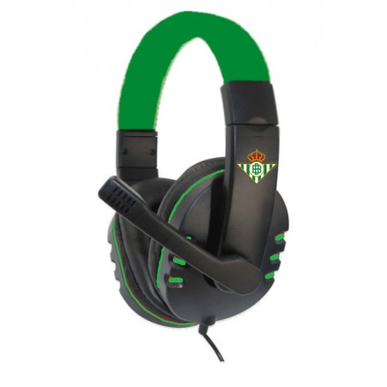 Auriculares Gaming Real Betis – Con Micrófono, Sonido Envolvente y Estilo Verdiblanco