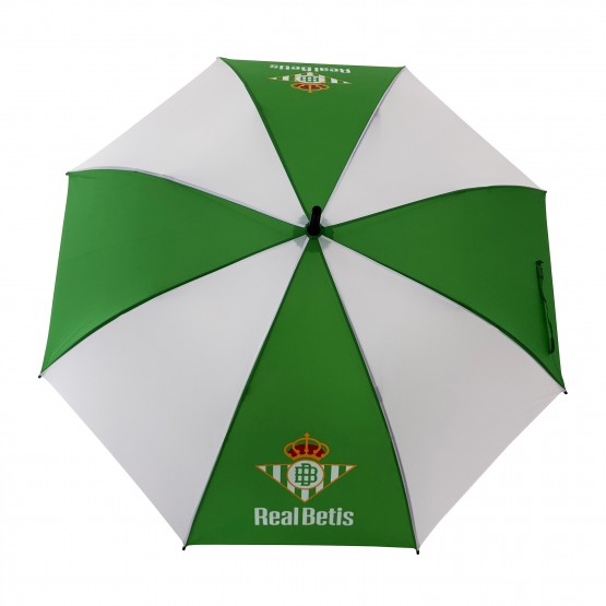 Paraguas Cadete Real Betis – Resistente al Viento y con Diseño Oficial Verdiblanco