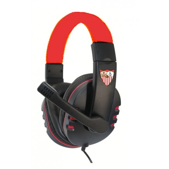 Auriculares Gaming Sevilla FC – Con Micrófono, Sonido Envolvente y Diseño Oficial Rojiblanco
