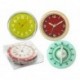 Jgo. 4 posavasos cristal diseño relojes Mod. 320557