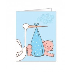 Paquete de 90 tarjetas troqueladas para bautizo/bebe Mod. 38349